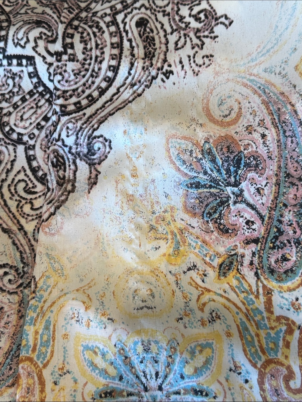 Casting Made in France Paisley Tunic Blouse Medium - Picture 9 of 9